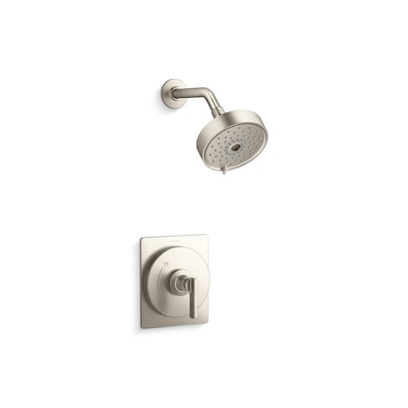 Kohler Rite-Temp Shower Trim Kit 1.75 GPM in Vibrant Brushed Nickel TS35916-4G-BN